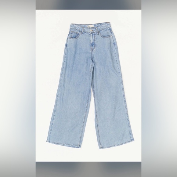 OAT Wide Leg Light Wash Denim Jeans size 10/30 - Picture 1 of 5
